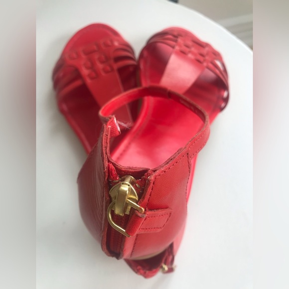 Cole HAAN leather sandals in 🍎 red size :7B - Picture 10 of 12